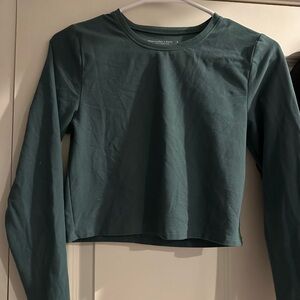 Abercrombie green athletic long sleeve